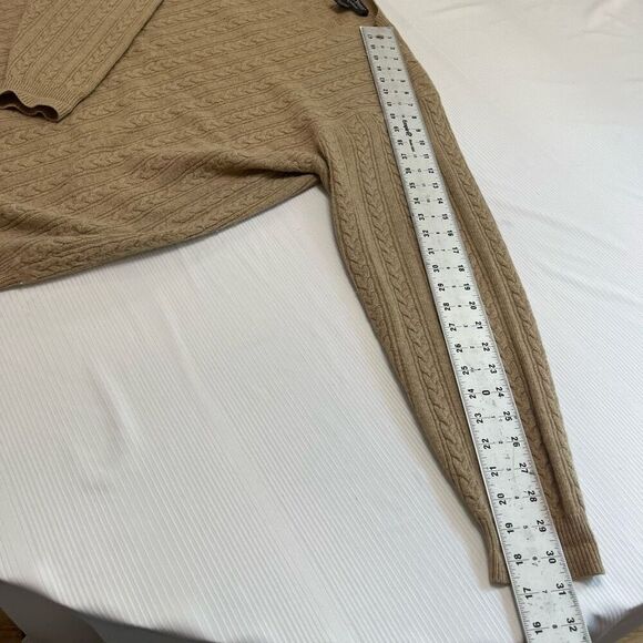 Grayson & Dunn Taupe 100% 2 Ply Cashmere Sweater Size Medium - Picture 4 of 6